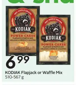 Sobeys KODIAK Flapjack or Waffle Mix offer