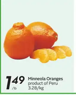 Sobeys Minneola Oranges offer