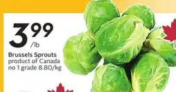 Sobeys Brussels Sprouts offer