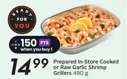 Sobeys Prepared In-Store Cooked or Raw Garlic Shrimp Grillers offer