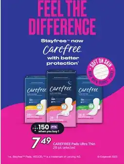 Sobeys CAREFREE Pads Ultra Thin offer