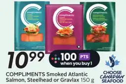 Sobeys COMPLIMENTS Smoked Atlantic Salmon, Steelhead or Gravlax offer