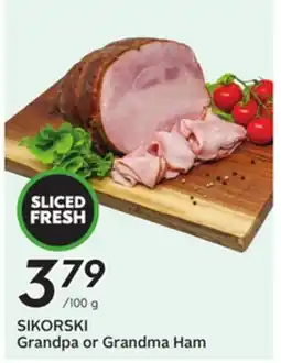 Sobeys SIKORSKI Grandpa or Grandma Ham offer