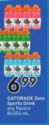 Sobeys GATORADE Zero Sports Drink offer