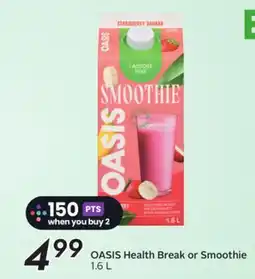 Sobeys OASIS Health Break or Smoothie offer