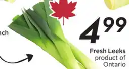 Sobeys Fresh Leeks offer