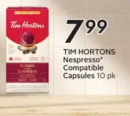 Sobeys TIM HORTONS Nespresso Compatible Capsules offer