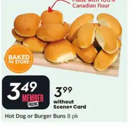 Sobeys flour Hot Dog or Burger Buns offer