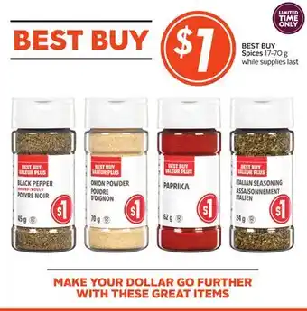 Sobeys BEST BUY Spices offer