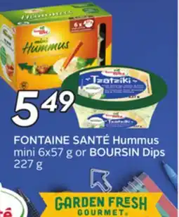 Sobeys FONTAINE SANTÉ Hummus offer