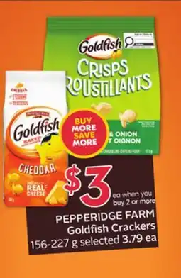 Sobeys PEPPERIDGE FARM Goldfish Crackers offer