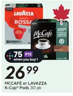 Sobeys MCCAFÉ or LAVAZZA K-Cup Pods offer