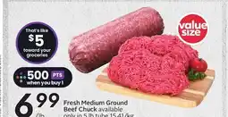 Sobeys Fresh Medium Ground Beef Chuck offer