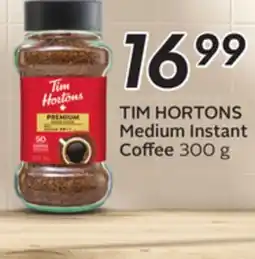 Sobeys TIM HORTONS Medium Instant Coffee offer