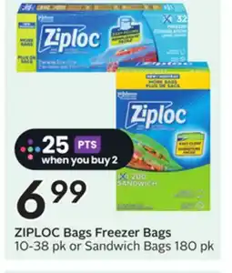 Sobeys ZIPLOC Bags Freezer Bags offer