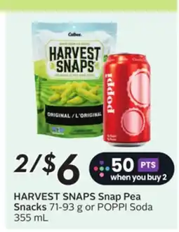 Sobeys HARVEST SNAPS Snap Pea Snacks offer