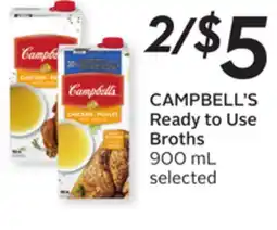 Sobeys CAMPBELL'S Ready to Use Broths offer