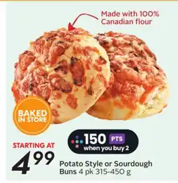 Sobeys Potato Style or Sourdough Buns offer