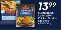 Sobeys SCHNEIDERS Schnitzel or Chicken Tenders and Bites offer