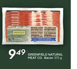 Sobeys GREENFIELD NATURAL MEAT CO. Bacon offer