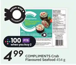 Sobeys COMPLIMENTS Crab Flavoured Seafood offer