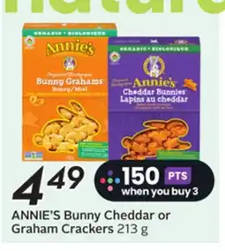 Sobeys ANNIE'S Bunny Cheddar or Graham Crackers offer