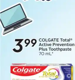 Sobeys COLGATE Total Active Prevention Plus Toothpaste offer