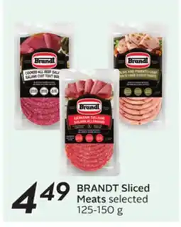Sobeys BRANDT Sliced Meats offer