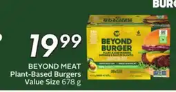 Sobeys BEYOND MEAT Plant-Based Burgers offer