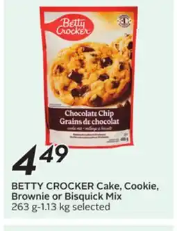 Sobeys BETTY CROCKER Cake, Cookie, Brownie or Bisquick Mix offer