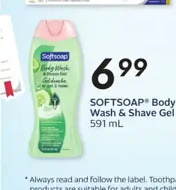 Sobeys SOFTSOAP Body Wash & Shave Gel offer