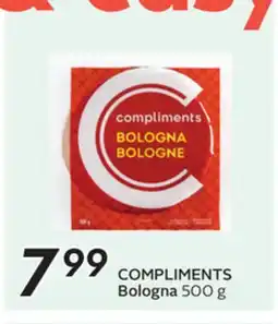 Sobeys COMPLIMENTS Bologna offer