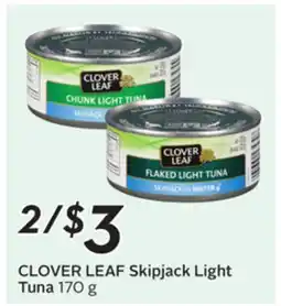 Sobeys CLOVER LEAF Skipjack Light Tuna offer