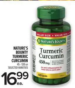 Metro NATURE'S BOUNTY TURMERIC CURCUMIN offer