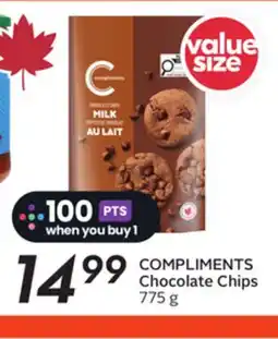 Sobeys COMPLIMENTS Chocolate Chips offer
