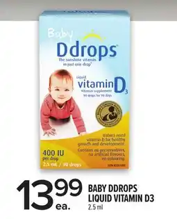 Metro BABY DDROPS LIQUID VITAMIN D3 offer