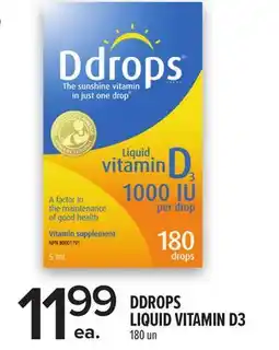 Metro DDROPS LIQUID VITAMIN D3 offer