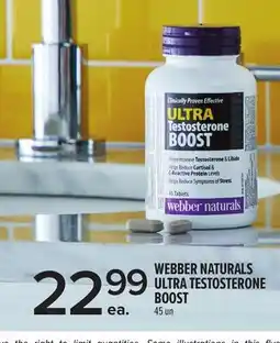 Metro WEBBER NATURALS ULTRA TESTOSTERONE BOOST offer