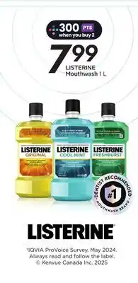 Sobeys LISTERINE Mouthwash offer