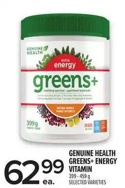 Metro GENUINE HEALTH GREENS+ ENERGY VITAMIN offer