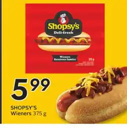 Sobeys SHOPSY'S Wieners offer