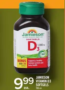 Metro JAMIESON VITAMIN D3 SOFTGELS offer
