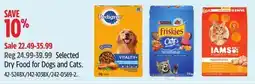 Canadian Tire Purina Cat Chow Selected Dry Food for Dogs and Cats offer