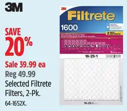 Canadian Tire 3M Selected Filtrete Filters, 2-Pk offer