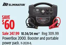 Canadian Tire Motomaster PowerBox 2000. Booster and portable offer