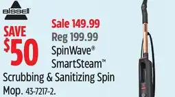 Canadian Tire SpinWave Smartsteam Scrubbing & Sanitizing Spin Mop offer