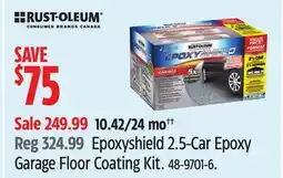 Canadian Tire Epoxyshield 2.5-Car Epoxy Garage Floor Coating Kit offer