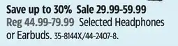 Canadian Tire Jlab Selected Headphones or Earbuds offer