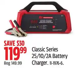 Canadian Tire MotoMaster Classic Series 25/10/2A Battery Charger offer