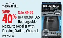 Canadian Tire Thermacell E65 Rechargeable Mosquito Repeller with Docking Station, Charcoal offer